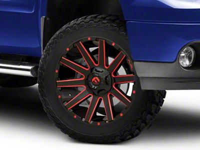 Fuel Wheels Contra Gloss Black with Red Tinted Clear 6-Lug Wheel; 20x9; 20mm Offset (07-13 Sierra 1500)