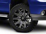 Fuel Wheels Contra Matte Black Milled 6-Lug Wheel; 20x9; 19mm Offset (07-13 Sierra 1500)
