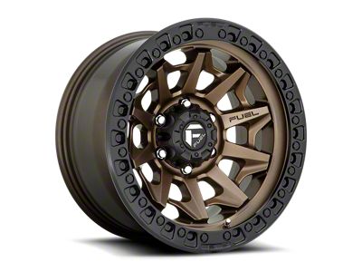 Fuel Wheels Covert Matte Bronze with Black Bead Ring 6-Lug Wheel; 17x9; 1mm Offset (07-13 Sierra 1500)