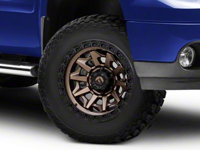 Fuel Wheels Covert Matte Bronze with Black Bead Ring 6-Lug Wheel; 18x9; 1mm Offset (07-13 Sierra 1500)