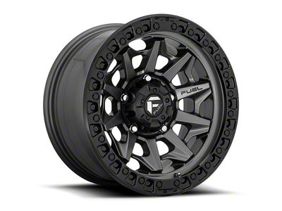 Fuel Wheels Covert Matte Gunmetal Black Bead Ring 6-Lug Wheel; 18x9; 20mm Offset (07-13 Sierra 1500)