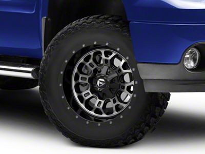 Fuel Wheels Crush Gloss Machined Double Dark Tint 6-Lug Wheel; 18x9; 1mm Offset (07-13 Sierra 1500)