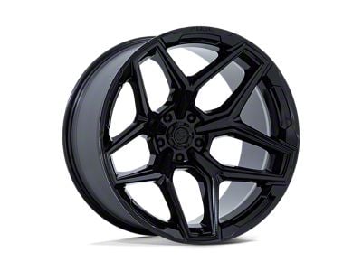 Fuel Wheels Flux Gloss Black 6-Lug Wheel; 22x9.5; 20mm Offset (07-13 Sierra 1500)