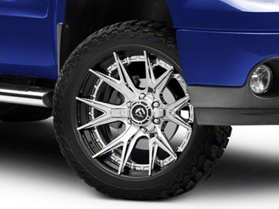 Fuel Wheels Fusion Forged Catalyst Chrome with Gloss Black Lip 6-Lug Wheel; 22x12; -44mm Offset (07-13 Sierra 1500)