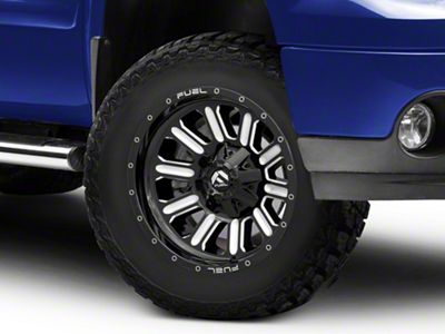 Fuel Wheels Hardline Gloss Black Milled 6-Lug Wheel; 18x9; 20mm Offset (07-13 Sierra 1500)