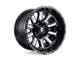 Fuel Wheels Hardline Gloss Black Milled 6-Lug Wheel; 20x9; 20mm Offset (07-13 Sierra 1500)