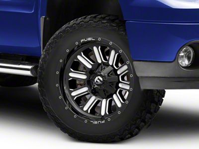 Fuel Wheels Hardline Gloss Black Milled 6-Lug Wheel; 20x9; 20mm Offset (07-13 Sierra 1500)