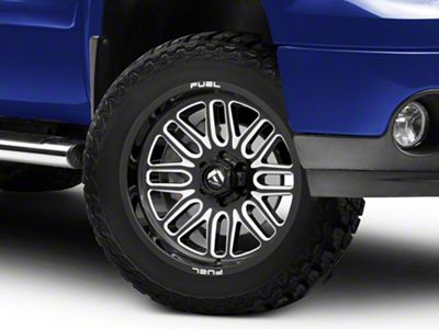 Fuel Wheels Ignite Gloss Black Milled 6-Lug Wheel; 20x10; -19mm Offset (07-13 Sierra 1500)