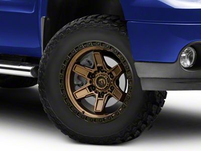 Fuel Wheels Kicker Matte Bronze with Black Bead Ring 6-Lug Wheel; 17x9; -12mm Offset (07-13 Sierra 1500)