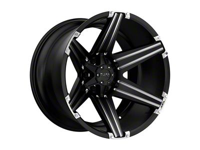 Fuel Wheels Piston Matte Gunmetal with Gloss Black Lip 6-Lug Wheel; 22x9.5; 20mm Offset (07-13 Sierra 1500)
