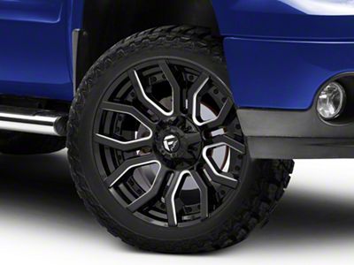 Fuel Wheels Rage Gloss Black Milled 6-Lug Wheel; 22x10; -18mm Offset (07-13 Sierra 1500)