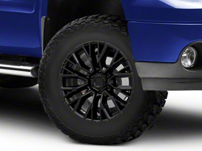 Fuel Wheels Rebar Blackout 6-Lug Wheel; 17x9; -12mm Offset (07-13 Sierra 1500)