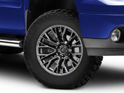Fuel Wheels Rebar Matte Gunmetal 6-Lug Wheel; 17x9; -12mm Offset (07-13 Sierra 1500)