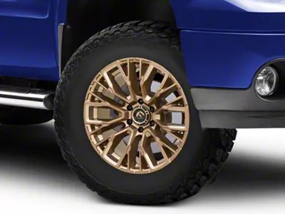 Fuel Wheels Rebar Platinum Bronze Milled 6-Lug Wheel; 17x9; -12mm Offset (07-13 Sierra 1500)