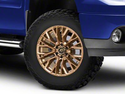 Fuel Wheels Rebar Platinum Bronze Milled 6-Lug Wheel; 17x9; 1mm Offset (07-13 Sierra 1500)