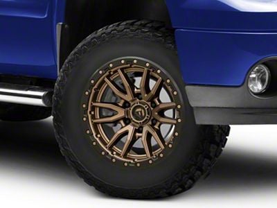 Fuel Wheels Rebel Matte Bronze with Black Bead Ring 6-Lug Wheel; 17x9; 1mm Offset (07-13 Sierra 1500)