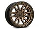 Fuel Wheels Rebel Matte Bronze with Black Bead Ring 6-Lug Wheel; 17x9; 1mm Offset (07-13 Sierra 1500)