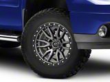 Fuel Wheels Rebel Matte Gunmetal with Black Bead Ring 6-Lug Wheel; 17x9; -12mm Offset (07-13 Sierra 1500)
