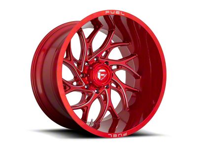 Fuel Wheels Runner Candy Red Milled 6-Lug Wheel; 24x14; -75mm Offset (07-13 Sierra 1500)