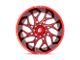 Fuel Wheels Runner Candy Red Milled 6-Lug Wheel; 26x14; -75mm Offset (07-13 Sierra 1500)