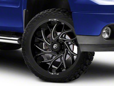 Fuel Wheels Runner Gloss Black Milled 6-Lug Wheel; 26x14; -75mm Offset (07-13 Sierra 1500)