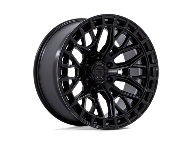 Fuel Wheels Sigma Blackout with Gloss Black Lip 6-Lug Wheel; 20x10; -18mm Offset (07-13 Sierra 1500)