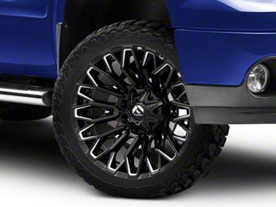 Fuel Wheels Strike Gloss Black Milled 6-Lug Wheel; 22x12; -44mm Offset (07-13 Sierra 1500)