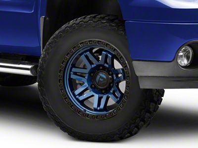 Fuel Wheels Syndicate Dark Blue with Black Ring 6-Lug Wheel; 17x9; -12mm Offset (07-13 Sierra 1500)