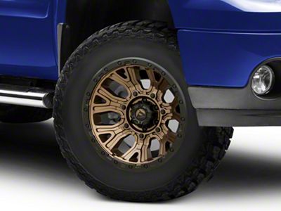 Fuel Wheels Traction Matte Bronze with Black Ring 6-Lug Wheel; 17x9; 1mm Offset (07-13 Sierra 1500)