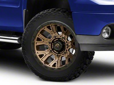 Fuel Wheels Traction Matte Bronze with Black Ring 6-Lug Wheel; 20x10; -18mm Offset (07-13 Sierra 1500)