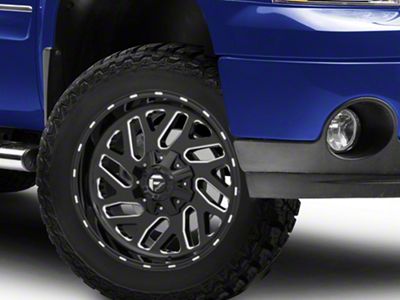 Fuel Wheels Triton Gloss Black Milled 6-Lug Wheel; 20x9; 20mm Offset (07-13 Sierra 1500)