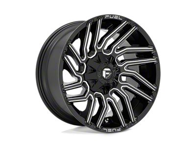 Fuel Wheels Typhoon Gloss Black Milled 6-Lug Wheel; 20x10; -18mm Offset (07-13 Sierra 1500)