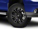 Fuel Wheels Vapor Matte Black Double Dark Tint 6-Lug Wheel; 18x9; 19mm Offset (07-13 Sierra 1500)