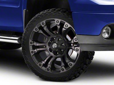 Fuel Wheels Vapor Matte Black Double Dark Tint 6-Lug Wheel; 22x12; -44mm Offset (07-13 Sierra 1500)