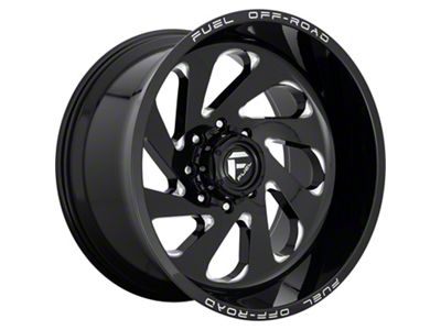 Fuel Wheels Vortex Gloss Black Milled 6-Lug Wheel; 20x10; -19mm Offset (07-13 Sierra 1500)