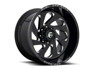 Fuel Wheels Vortex Gloss Black Milled 6-Lug Wheel; 20x12; -44mm Offset (07-13 Sierra 1500)