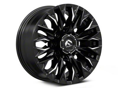 Fuel Wheels Flame Gloss Black Milled 8-Lug Wheel; 20x10; -18mm Offset (11-14 Sierra 2500 HD)