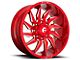 Fuel Wheels Saber Candy Red Milled 8-Lug Wheel; 22x12; -44mm Offset (11-14 Sierra 2500 HD)