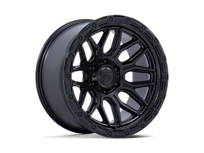 Fuel Wheels Surge Matte Black with Gloss Black Lip 8-Lug Wheel; 20x9; 1mm Offset (11-14 Sierra 2500 HD)