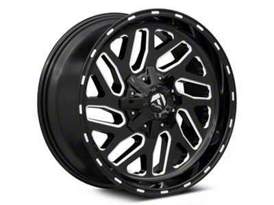Fuel Wheels Triton Gloss Black Milled 8-Lug Wheel; 22x9.5; 20mm Offset (11-14 Sierra 2500 HD)