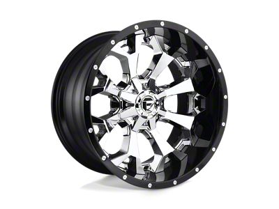 Fuel Wheels Assault Chrome with Gloss Black Lip 8-Lug Wheel; 22x10; -13mm Offset (11-14 Sierra 3500 HD SRW)