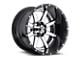 Fuel Wheels Maverick Chrome with Gloss Black Lip 8-Lug Wheel; 22x14; -70mm Offset (11-14 Sierra 3500 HD SRW)
