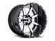 Fuel Wheels Maverick Chrome with Gloss Black Lip 8-Lug Wheel; 20x12; -44mm Offset (11-14 Sierra 3500 HD SRW)