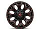 Fuel Wheels Assault Matte Black Red Milled 6-Lug Wheel; 18x9; -13mm Offset (07-13 Silverado 1500)