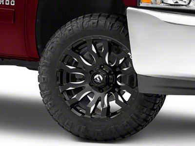 Fuel Wheels Blitz Gloss Black Milled 6-Lug Wheel; 20x9; 1mm Offset (07-13 Silverado 1500)