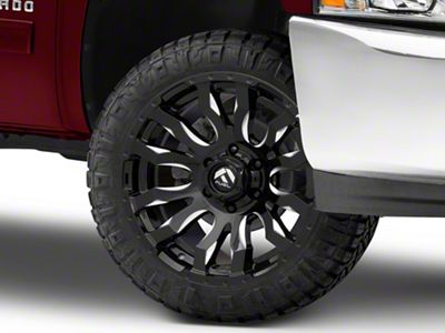 Fuel Wheels Blitz Gloss Black Milled 6-Lug Wheel; 22x12; -44mm Offset (07-13 Silverado 1500)