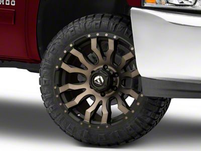 Fuel Wheels Blitz Matte Black Double Dark Tint 6-Lug Wheel; 22x10; -18mm Offset (07-13 Silverado 1500)