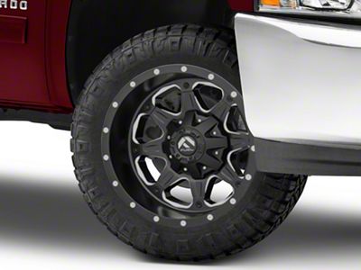 Fuel Wheels Boost Matte Black Milled 6-Lug Wheel; 20x9; 20mm Offset (07-13 Silverado 1500)