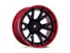 Fuel Wheels Fusion Forged Catalyst Matte Black with Candy Red Lip 6-Lug Wheel; 22x10; -18mm Offset (07-13 Silverado 1500)