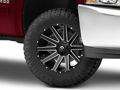 Fuel Wheels Contra Matte Black Milled 6-Lug Wheel; 18x9; 1mm Offset (07-13 Silverado 1500)
